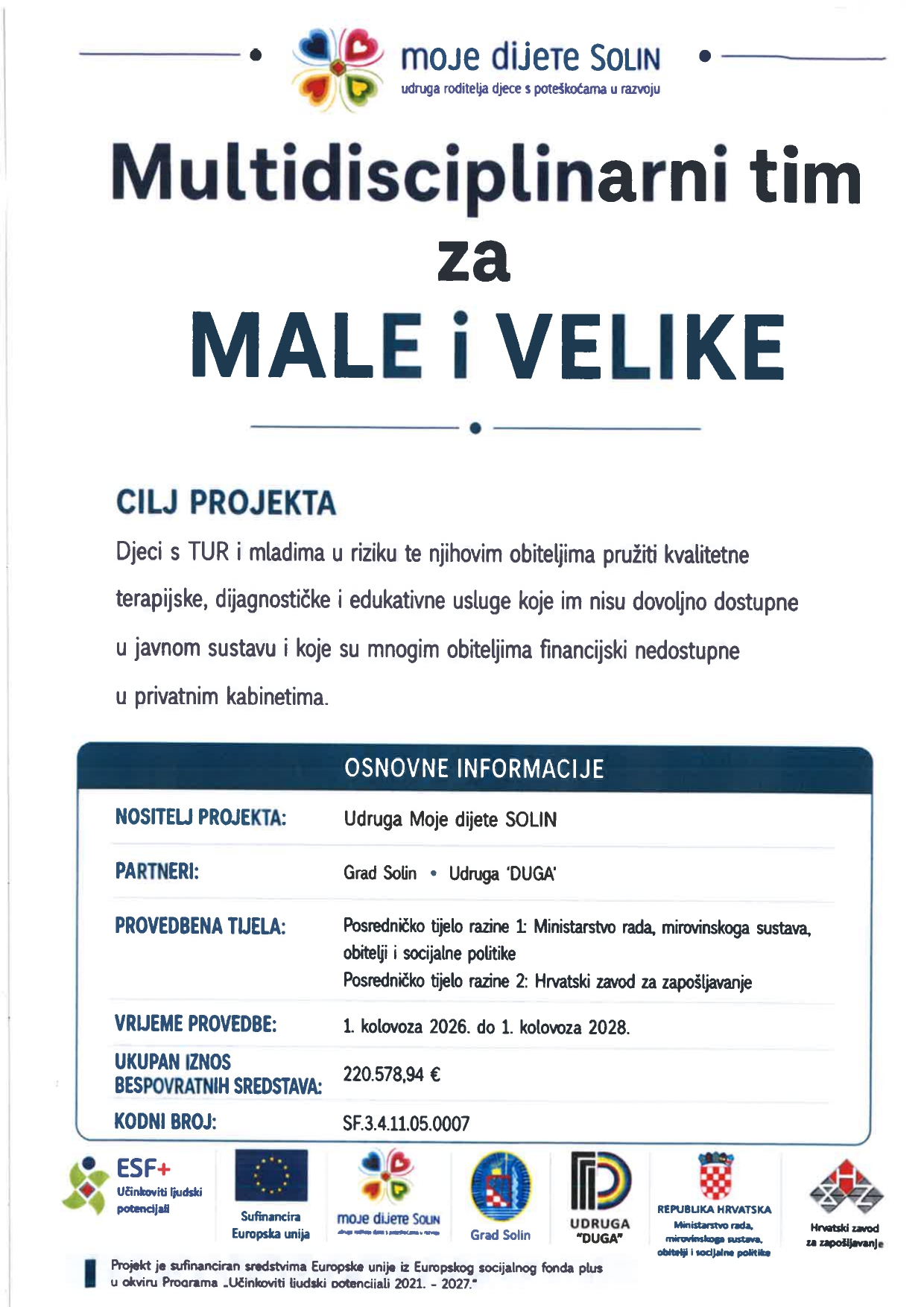 Multidisciplinarni tim za MALE i VELIKE